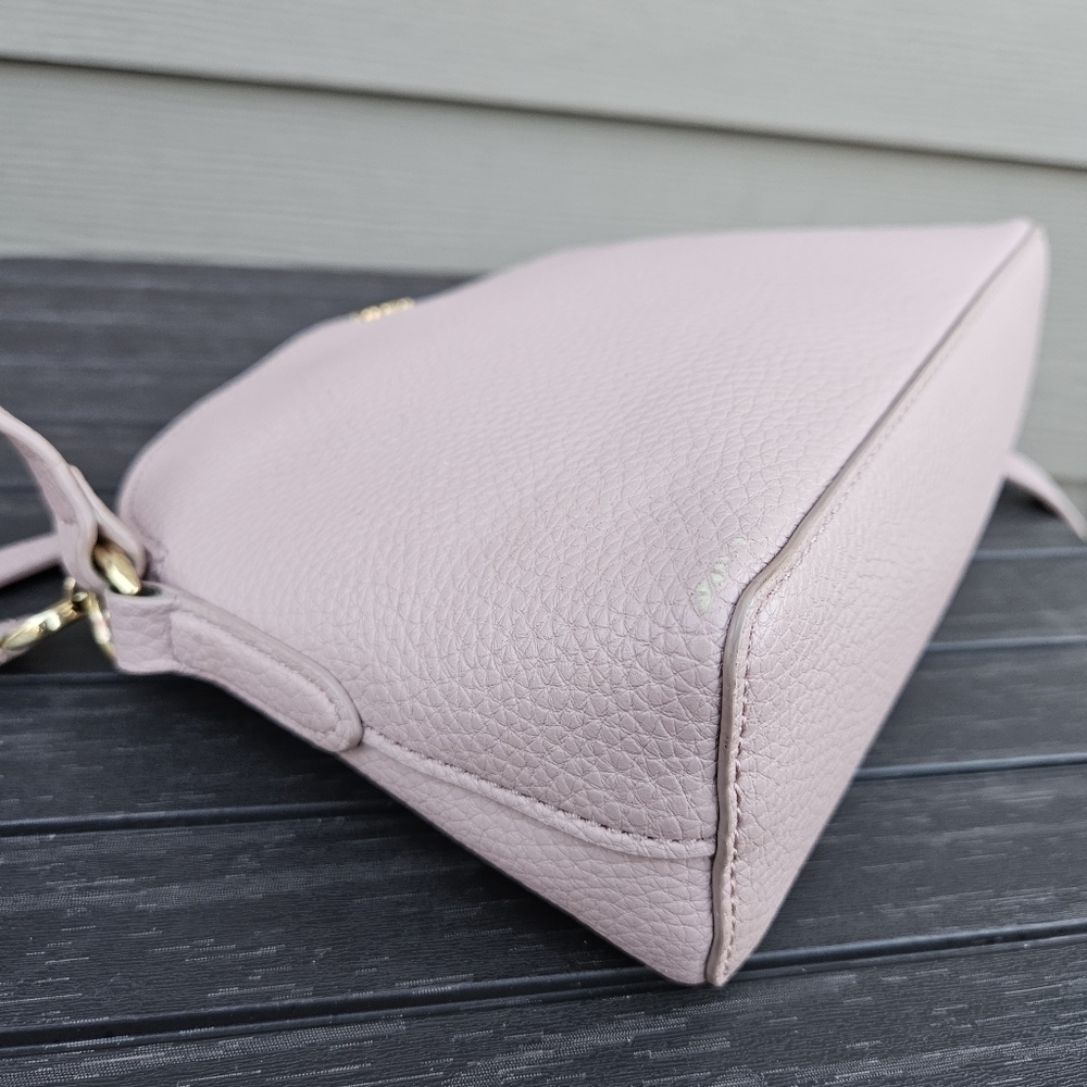 Ralph Lauren Andover Light Pink Crossbody Bag Small Mini Purse Long Strap - Picture 10 of 16